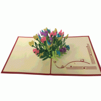 pop-up hartenbloem kaart